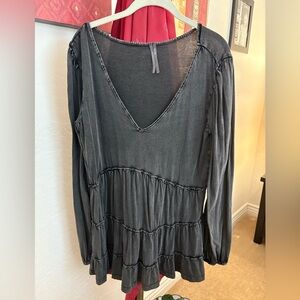 Anthropologie Elegant Black Women's Tunic